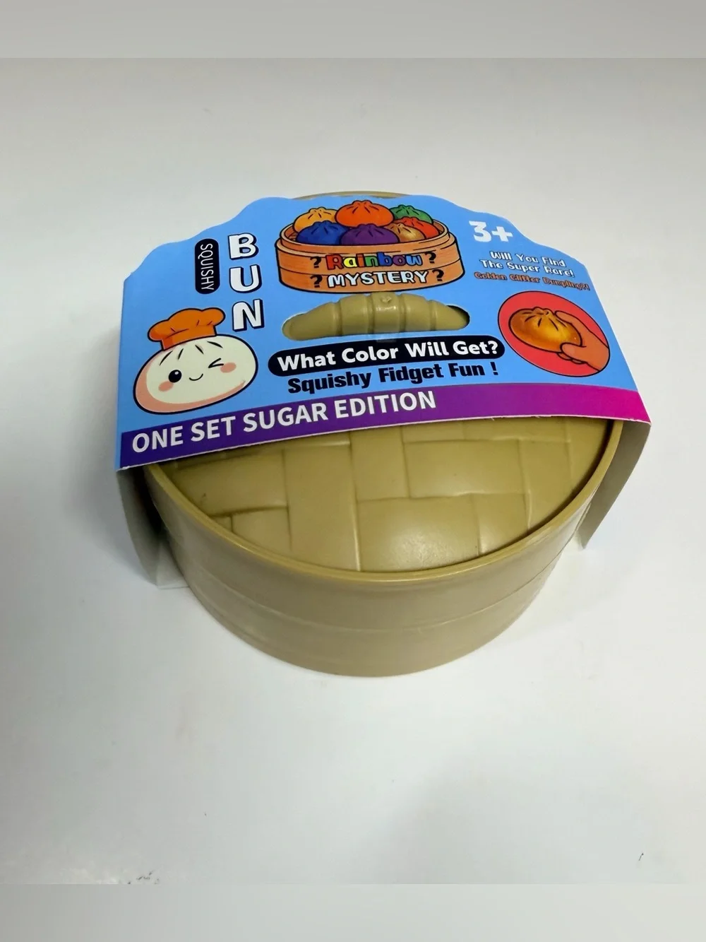 Sugar Edition Squishy Bun Toy - Beige Squishy Fidget